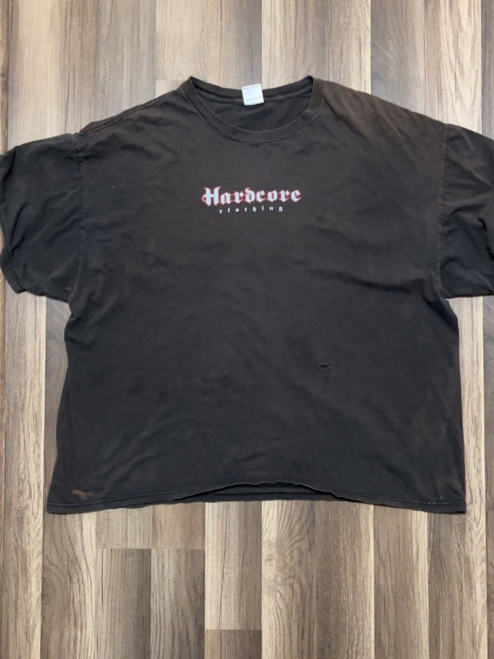 HARDCORE CLOTHING Goth Mens 3XL XXXL Black Distressed Shirt